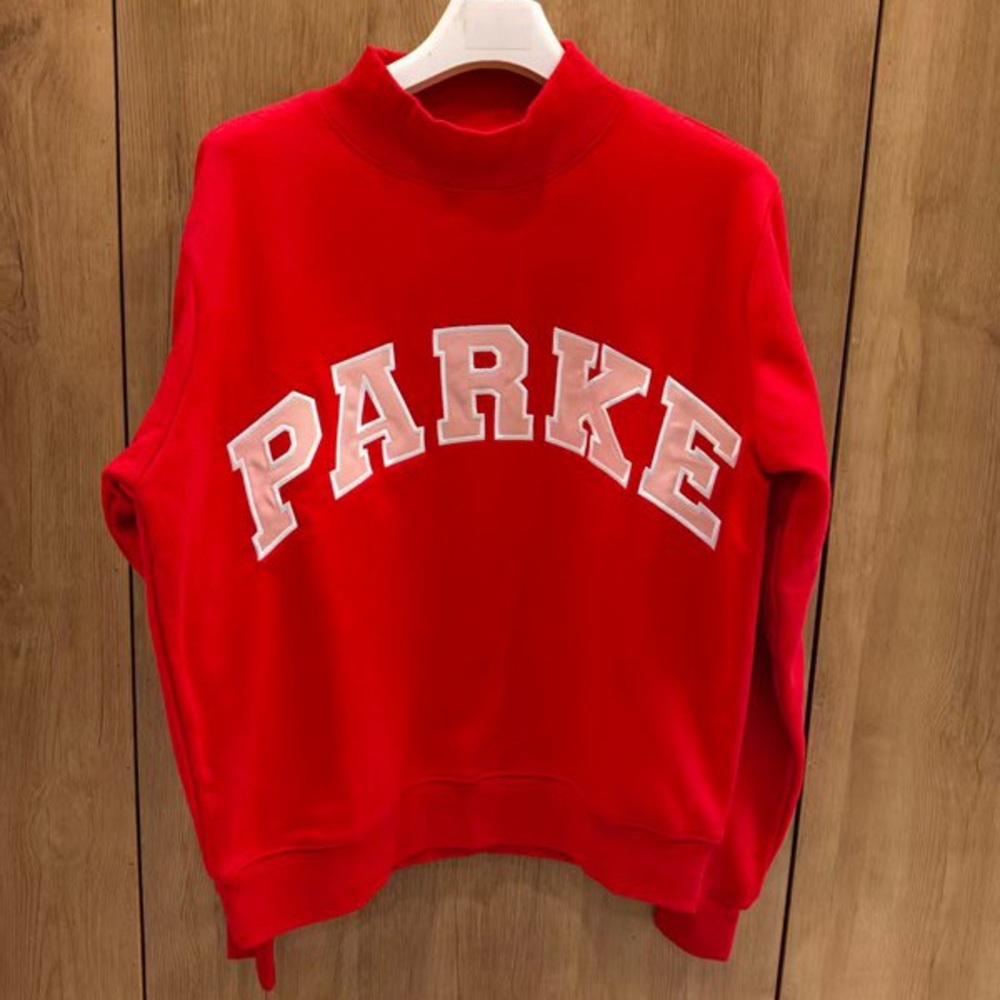 PARKE Red Women's Sweatshirt Mockneck